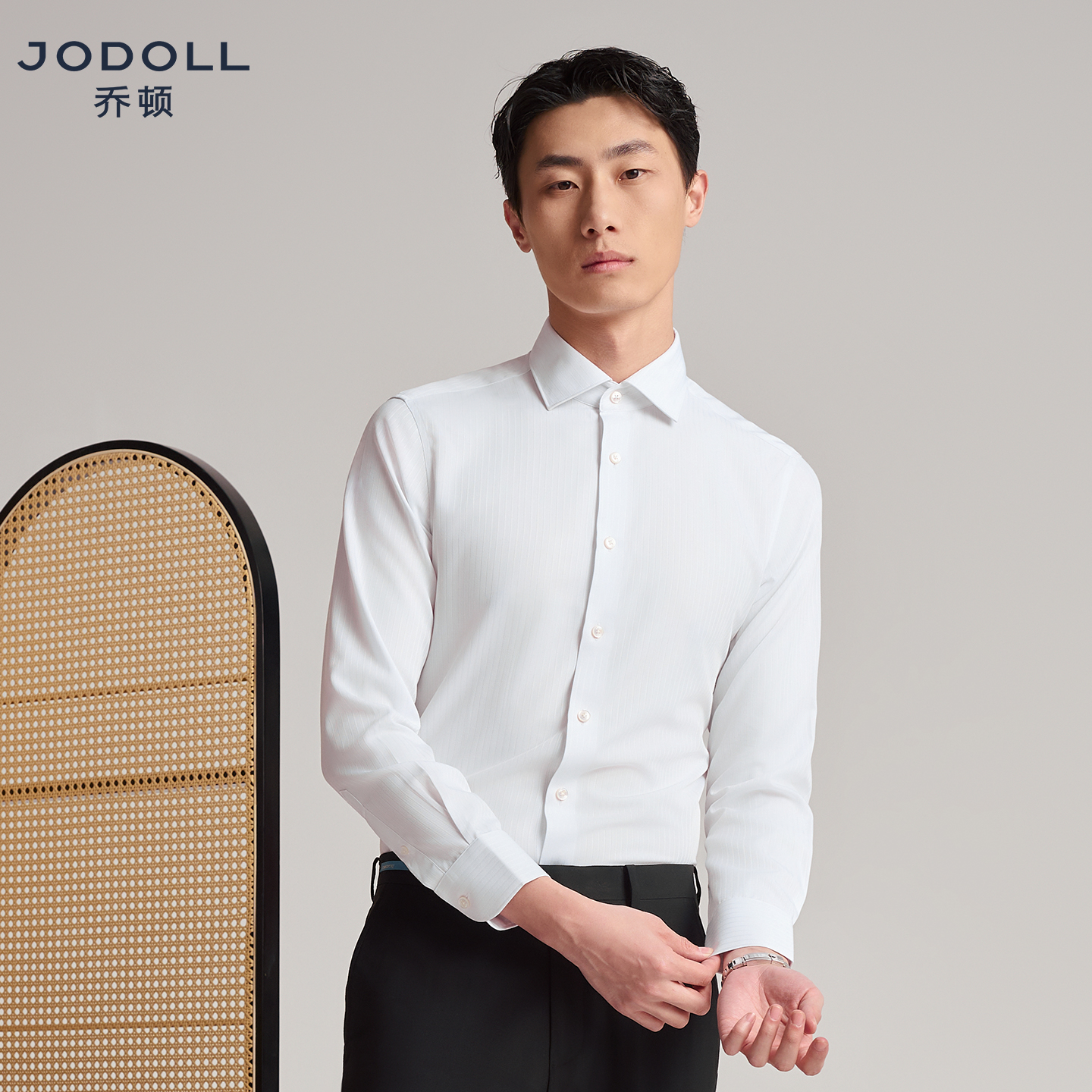 乔顿纯棉简约百搭长袖衬衫