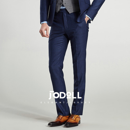 羊毛西裤JODOLL修身商务