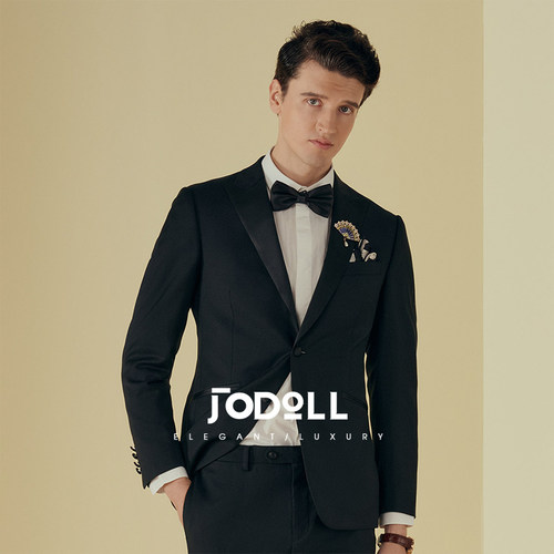 100%绵羊毛商务西服乔顿正装修身