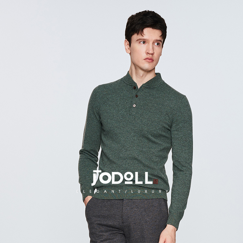 乔顿绵羊毛山羊绒半高领羊毛衫