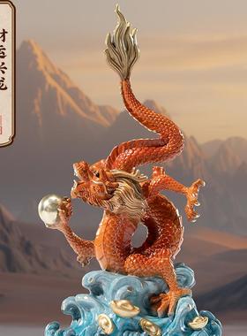 朱炳仁铜黄铜装饰中式书房摆件