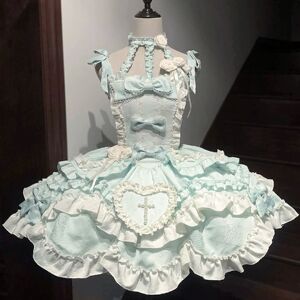 【芙蝶之心】~原创洛丽塔洋装JSK吊带挂脖lolita蝴蝶结公主连衣裙