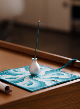 福图FORPHOR玉壶春瓶针织香插卷轴家用室内熏香器皿旅行便携礼物