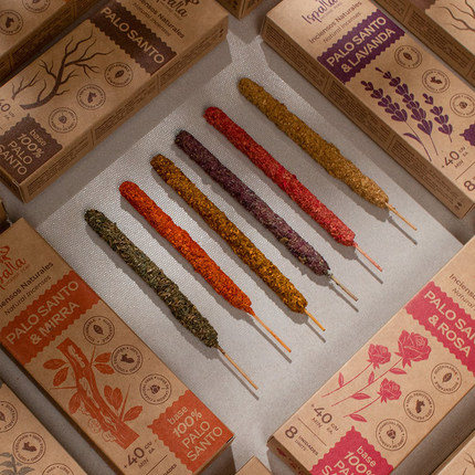 ISPALLA秘鲁圣木手工香熏棒安神檀香瑜伽家居slowood线香圣马德雷