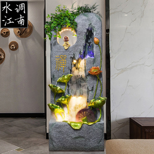中式风田园禅意喷泉景观装饰品