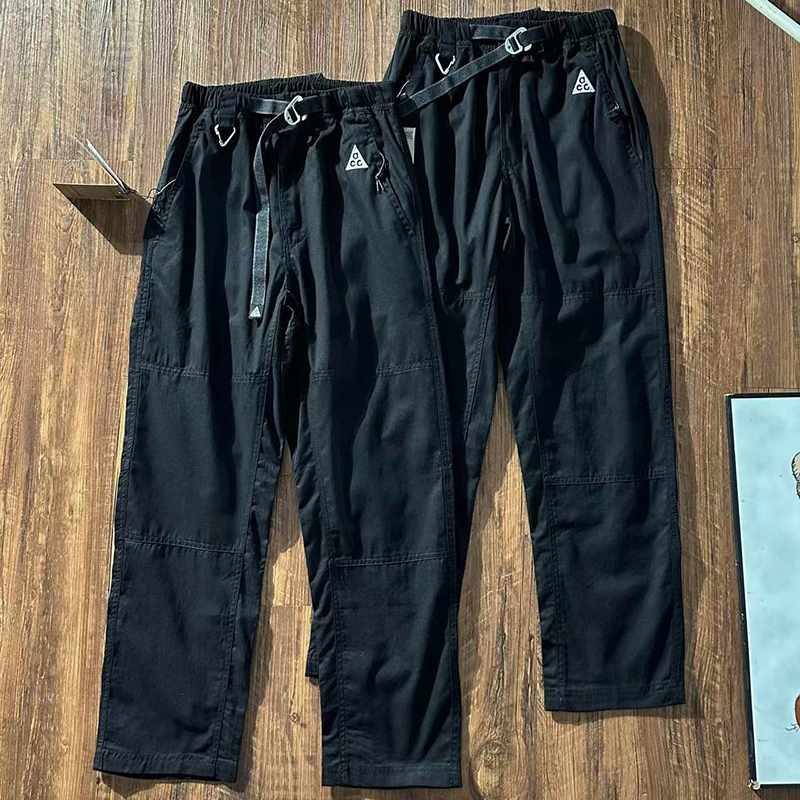 简约机能宽松长裤直筒裤潮