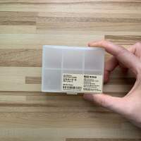 MUJI PP medicine box, portable medicine packaging box with 6 compartments, 7 compartments and 12 compartments, polypropylene pill box thumbnail 4