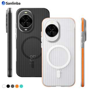 适用于华为nova14手机壳系列2025新款瓦楞防滑条磁吸nova14ultra全包防摔保护壳nova14pro男士高级感高端套