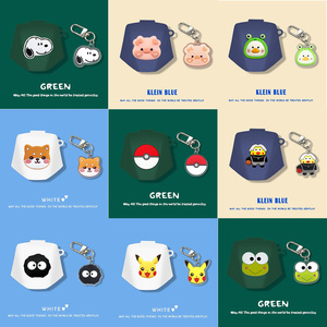 适用联想GM2 Pro保护套入耳式挂坠运动降噪Pro硅胶软壳防摔联想蓝牙充电仓LenovoGM2耳机壳连体卡通情侣