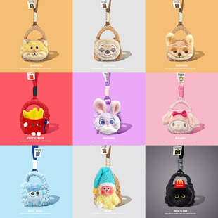 C15PL毛绒一体防摔充电仓收纳包C840NCW女 C630W可爱卡通保护壳AH 适用于Denon天龙PerL Pro蓝牙耳机保护套AH