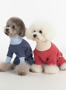 Sniff宠物狗狗猫咪秋冬装羊毛绒四脚户外服泰迪比熊中小型犬衣服