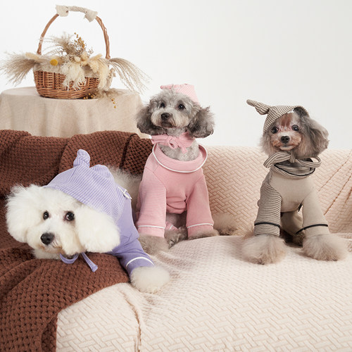 Sniff宠物狗狗猫咪秋冬衣服七彩德绒柔软舒适家居服中小犬衣服