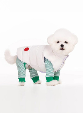 Sniff宠物狗狗猫咪秋冬双面穿棉背心泰迪雪纳瑞中小型犬保暖衣服