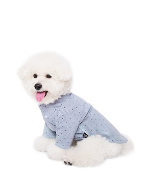 sniff宠物春夏条纹波点款衬衣狗狗猫咪清新文艺可爱棉薄款衬衫