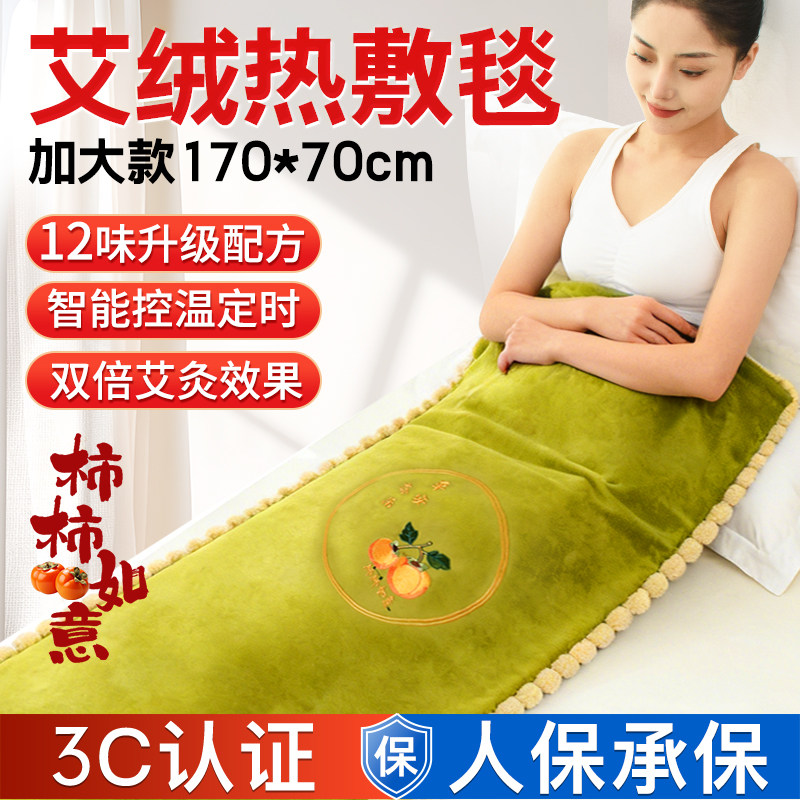 电加热艾灸床垫艾绒垫褥子全身灸家用艾草电热毯热敷包被子理疗包