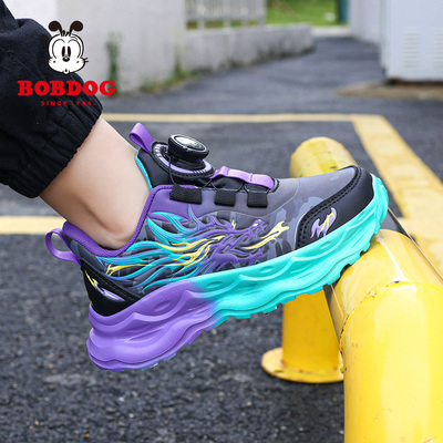 巴布豆男童鞋子2026新款皮面