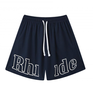 RHUDE篮球短裤男运动宽松夏季跑步训练速干美式裤子四分裤健身男