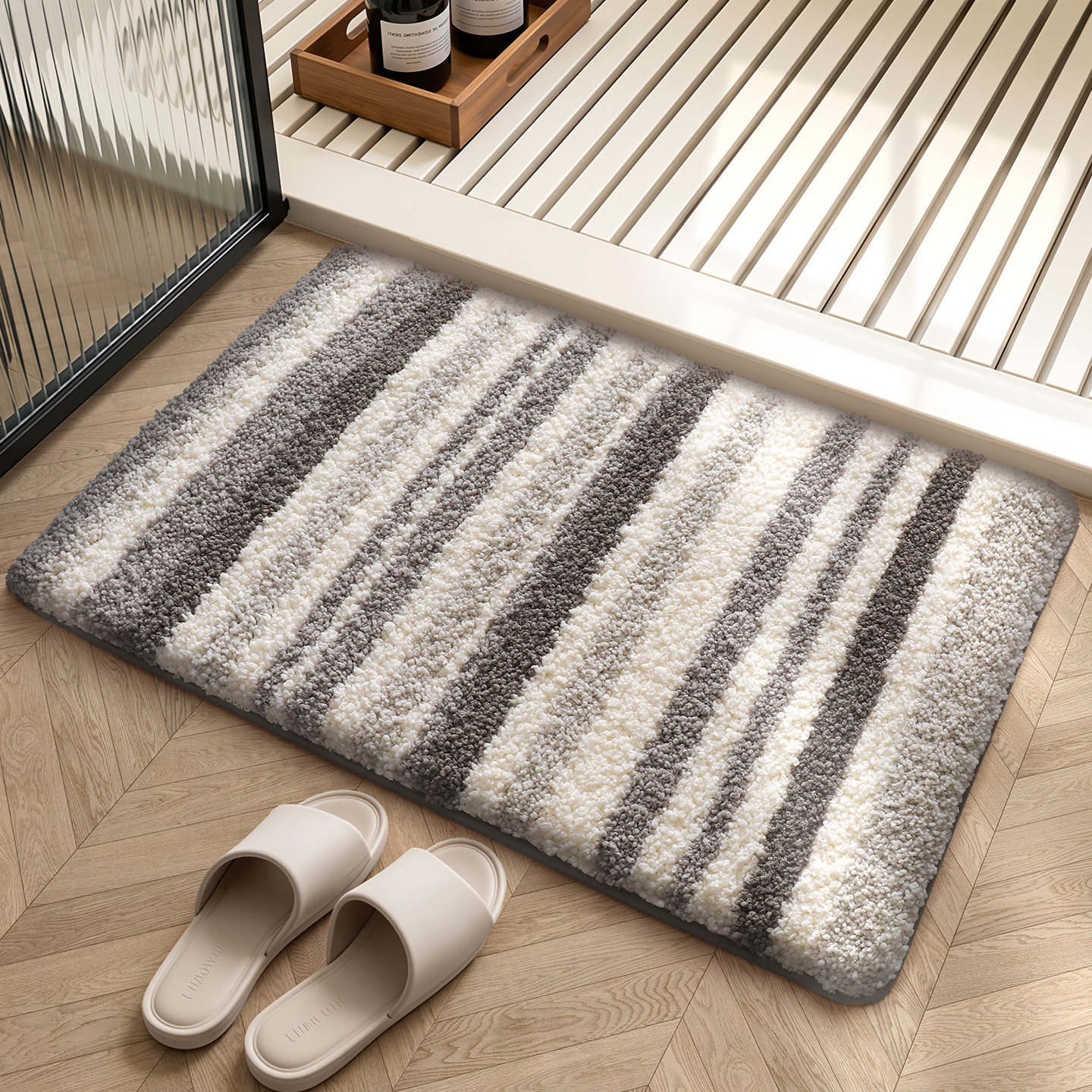 大江浴室进门吸水地垫家用卫生间门口简约防滑脚垫子厕所速干地毯,家庭/个人清洁工具,地垫,淘宝优惠券,粉丝福利购,淘宝优惠卷