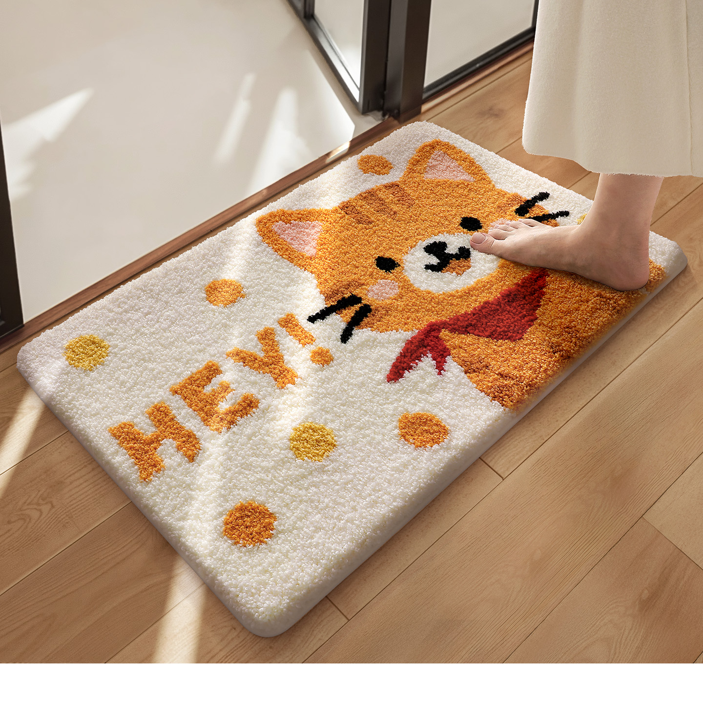 大江卡通浴室吸水防滑地垫