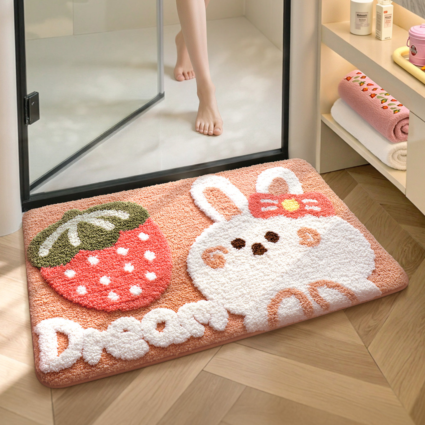 大江卫生间吸水地毯家用浴室进门口脚垫速干可爱加厚防滑厕所地垫,家庭/个人清洁工具,地垫,淘宝优惠券,粉丝福利购,淘宝优惠卷