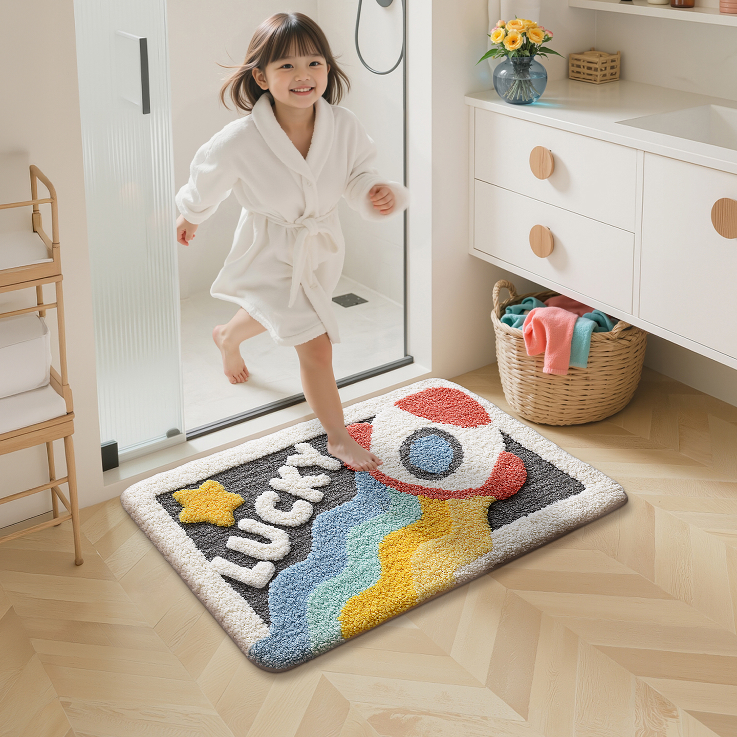 【吸水神器】浴室专用防滑地垫