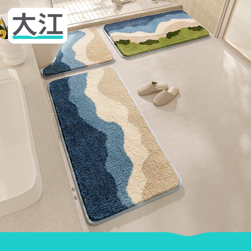 大江浴室吸水防滑地垫套装图片