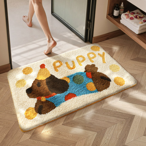 大江植绒加厚可爱浴室吸水地垫