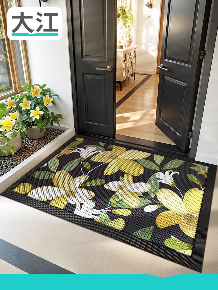 大江地垫弹力丝入户门脚垫豪宅大门口免洗地毯户外耐磨防滑进门垫