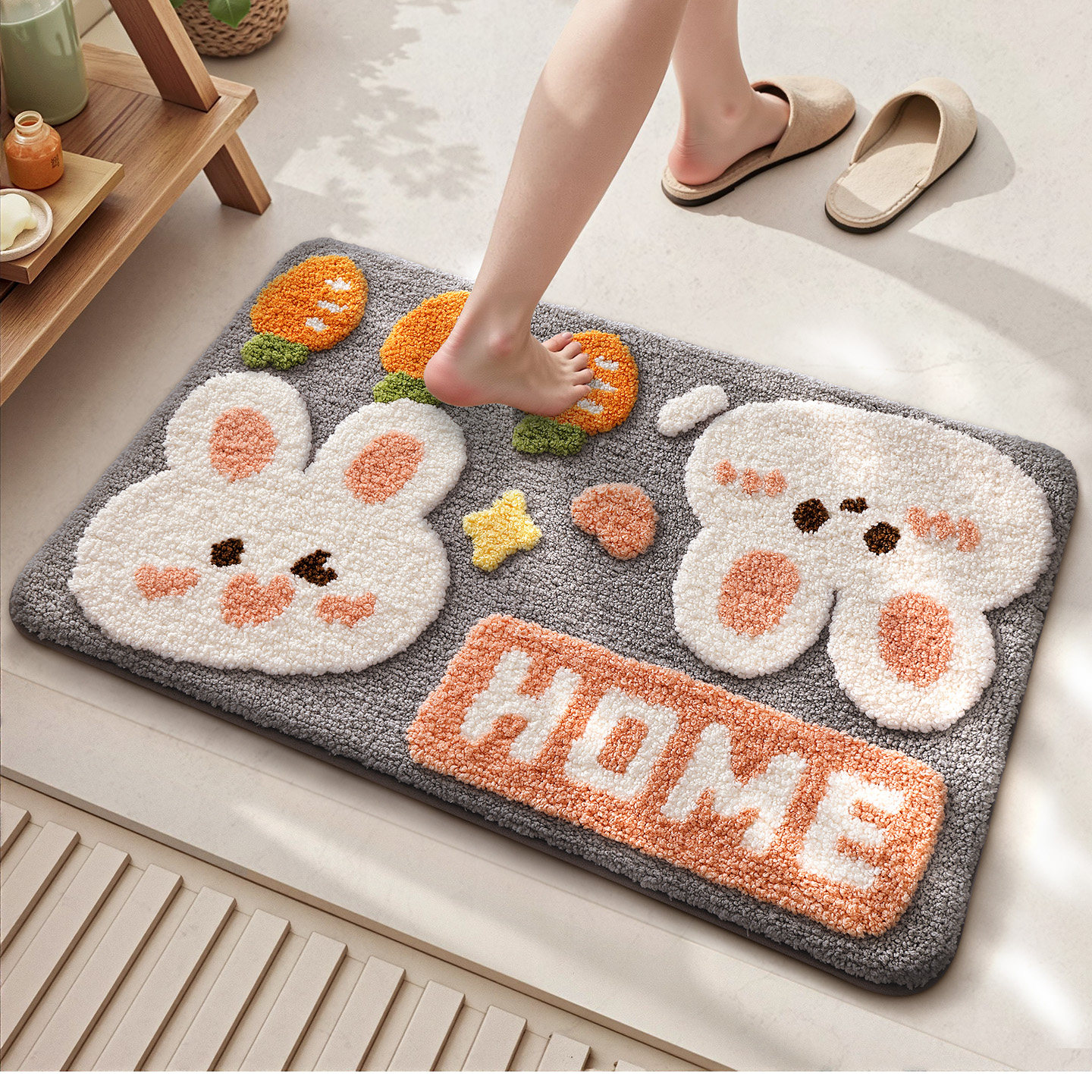 大江地垫卡通浴室吸水专用脚垫洗手间垫子卫生间厕所门口速干地毯,家庭/个人清洁工具,地垫,淘宝优惠券,粉丝福利购,淘宝优惠卷