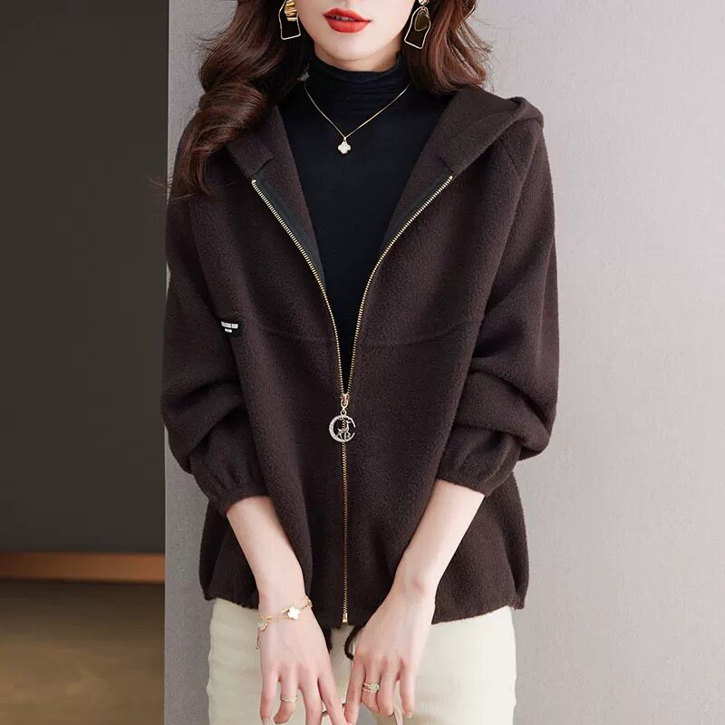 连帽棒球服外套女2025春秋新款