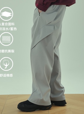 CATCHUS【岚峰】2L原纱蓄热防水透气多口袋户外徒步登山软壳长裤