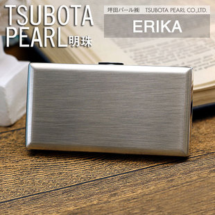 日本TSUBOTA 28226 PEARL明珠純銅銀色拉絲12支85mm100mm煙盒1