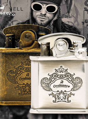 日本Orobianco COLIBRI科乐比合作款复古煤油机械自动回弹打火机