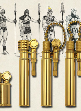 日本原装正品DOUGLASS道格拉斯创意迷你型个性复古纯铜煤油打火机