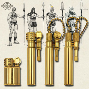 日本原装正品DOUGLASS道格拉斯创意迷你型个性复古纯铜煤油打火机