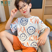 空调服2026新款 夏装 儿童夏天薄款 短袖 男孩宝宝夏季 男大童睡衣夏款
