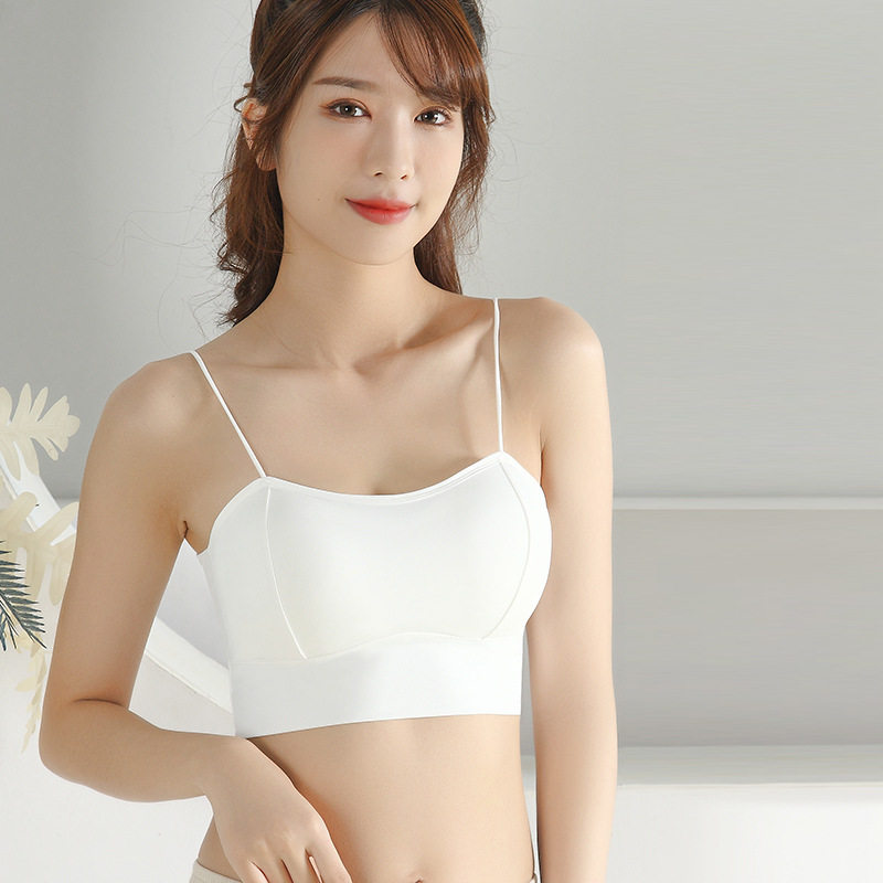 小云肌内衣抹胸吊带女美背U型冰丝夏季裹胸聚拢内衣背心内搭可外