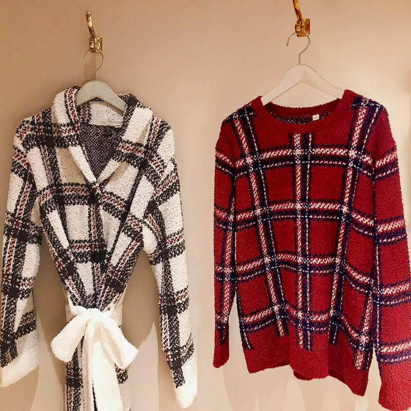 日本软绵绵情侣睡衣秋冬简约格子长款浴袍男女长袖长裤家居服加厚,女士内衣/男士内衣/家居服,睡衣/家居服套装,淘宝优惠券,粉丝福利购,淘宝优惠卷