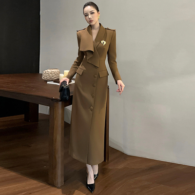 职业休闲气质显瘦收腰连衣裙女