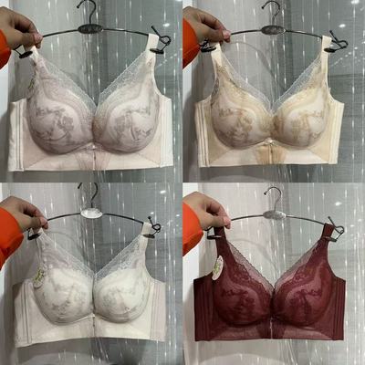 无钢圈聚拢蕾丝中厚文胸时尚内衣