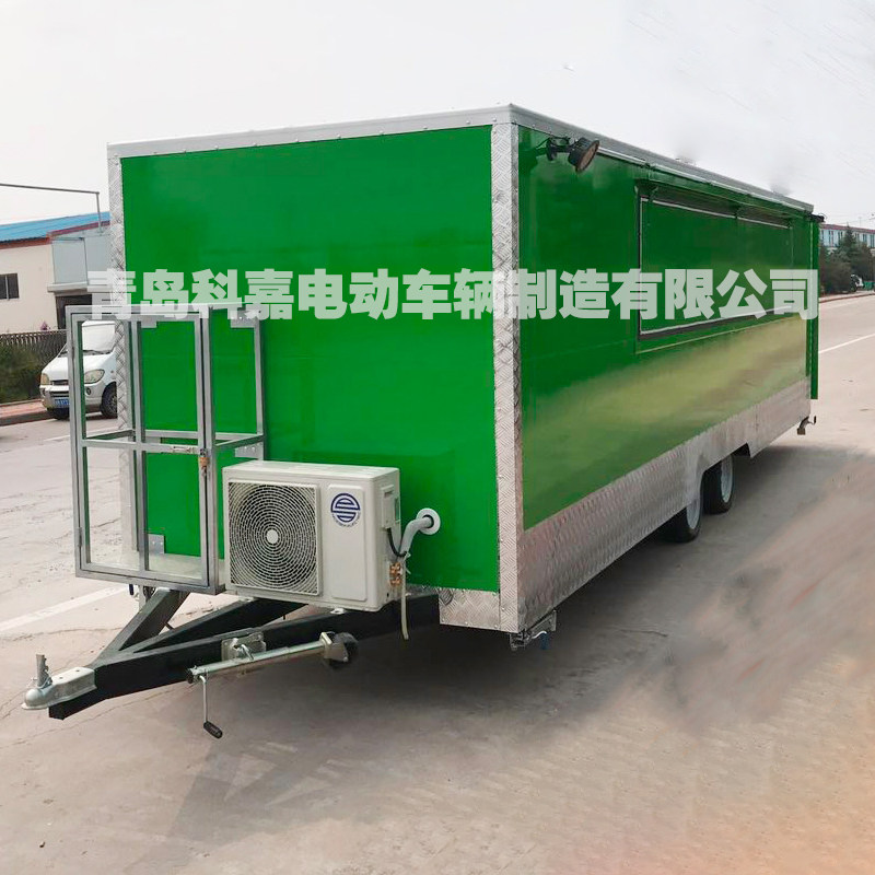 出口牵引小吃车 牵引拖挂餐车 移动售货车 大型餐饮车流动小吃车