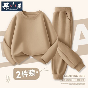 童装儿童运动套装男女童春秋卫衣套装2025新款中童春装裤子两件套