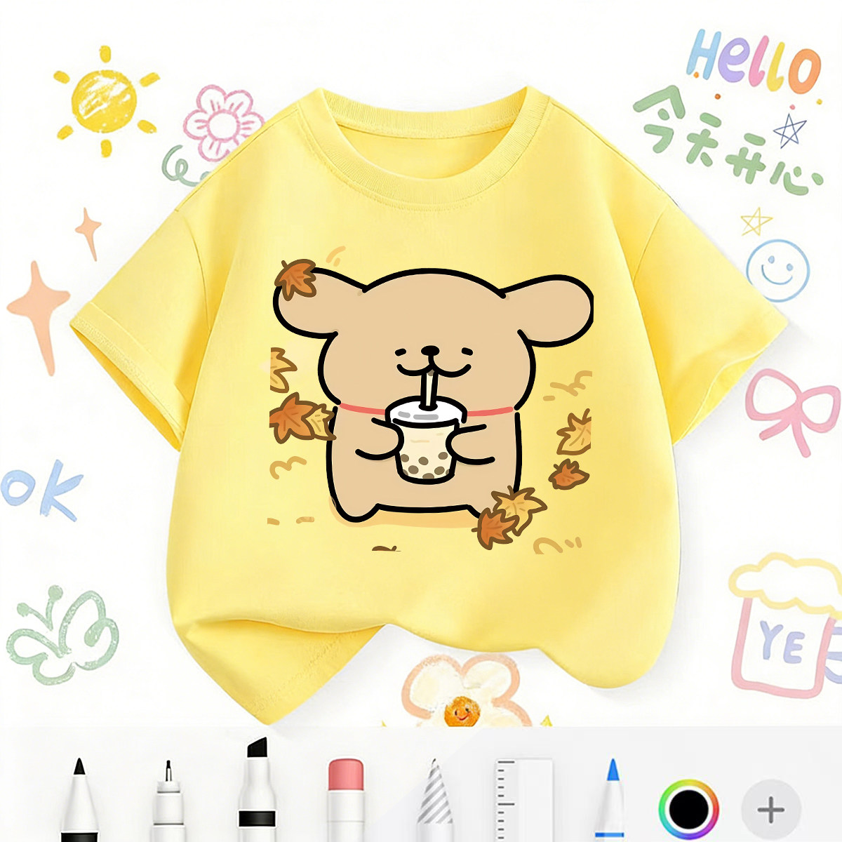 女童短袖t恤纯棉2026新款夏季半袖宽松卡通上衣洋气女大童夏装,童装/婴儿装/亲子装,T恤,淘宝优惠券,粉丝福利购,淘宝优惠卷