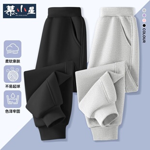 儿童休闲裤夏薄款男女童宽松长裤外穿男裤子百搭洋气纯色校服裤子