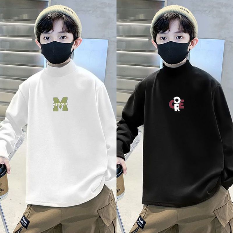 中高领休闲长袖加绒保暖贴身柔软