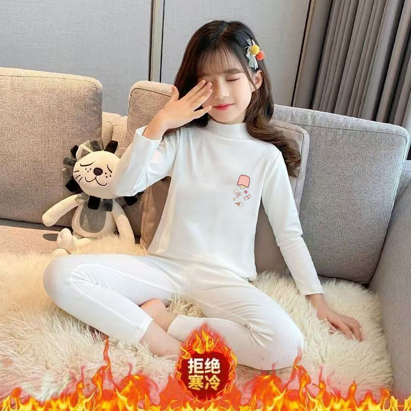 儿童德绒加绒保暖内衣套装男女童薄款加绒半高领宝宝打底衫秋衣裤,童装/婴儿装/亲子装,内衣套装,淘宝优惠券,粉丝福利购,淘宝优惠卷