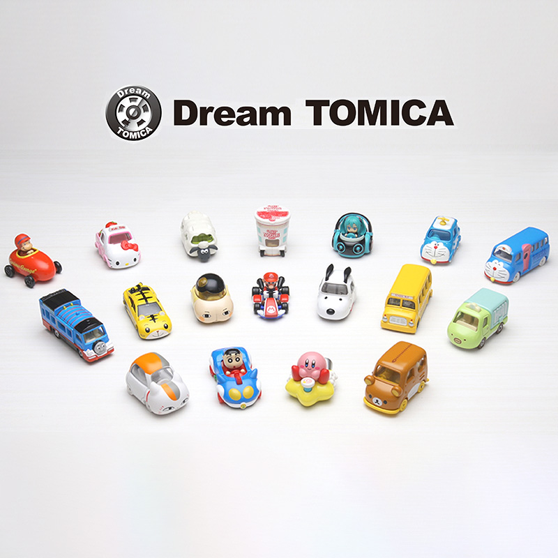 TOMY多美卡梦想马里奥chiikawa星之卡比初音未来合金小车模型玩具