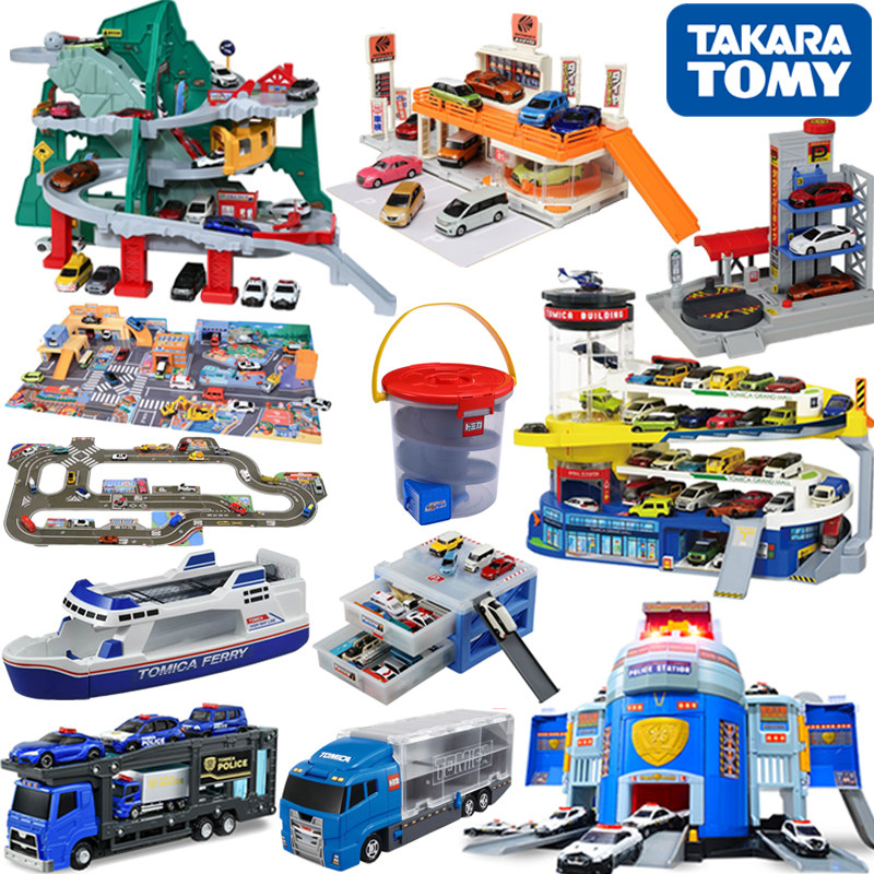 多美卡世界大楼停车场货柜运输卡车渡轮船收纳盒溜溜桶车场景玩具,模玩/动漫/周边/娃圈三坑/桌游,场景/建筑模型,淘宝优惠券,粉丝福利购,淘宝优惠卷