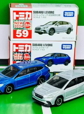 TOMY多美卡9月新品红白盒59号斯巴鲁Levorg旅行车 合金车玩具模型