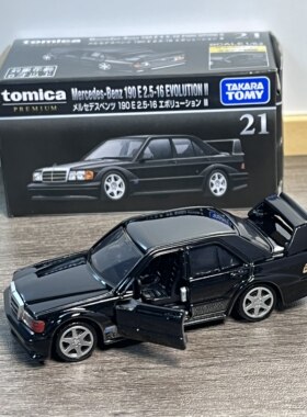 TOMY多美卡合金车黑盒TP21奔驰梅赛德斯MERCEDES190E模型收藏摆件